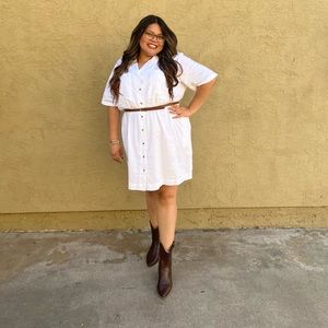 Women’s short sleeve shirt dress